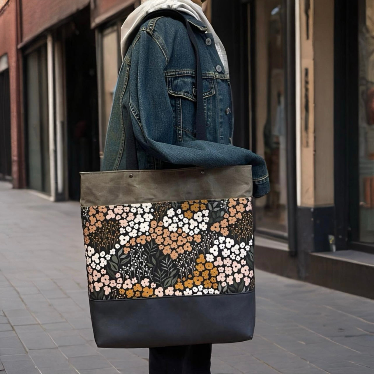 Waxed Canvas Tote Bag