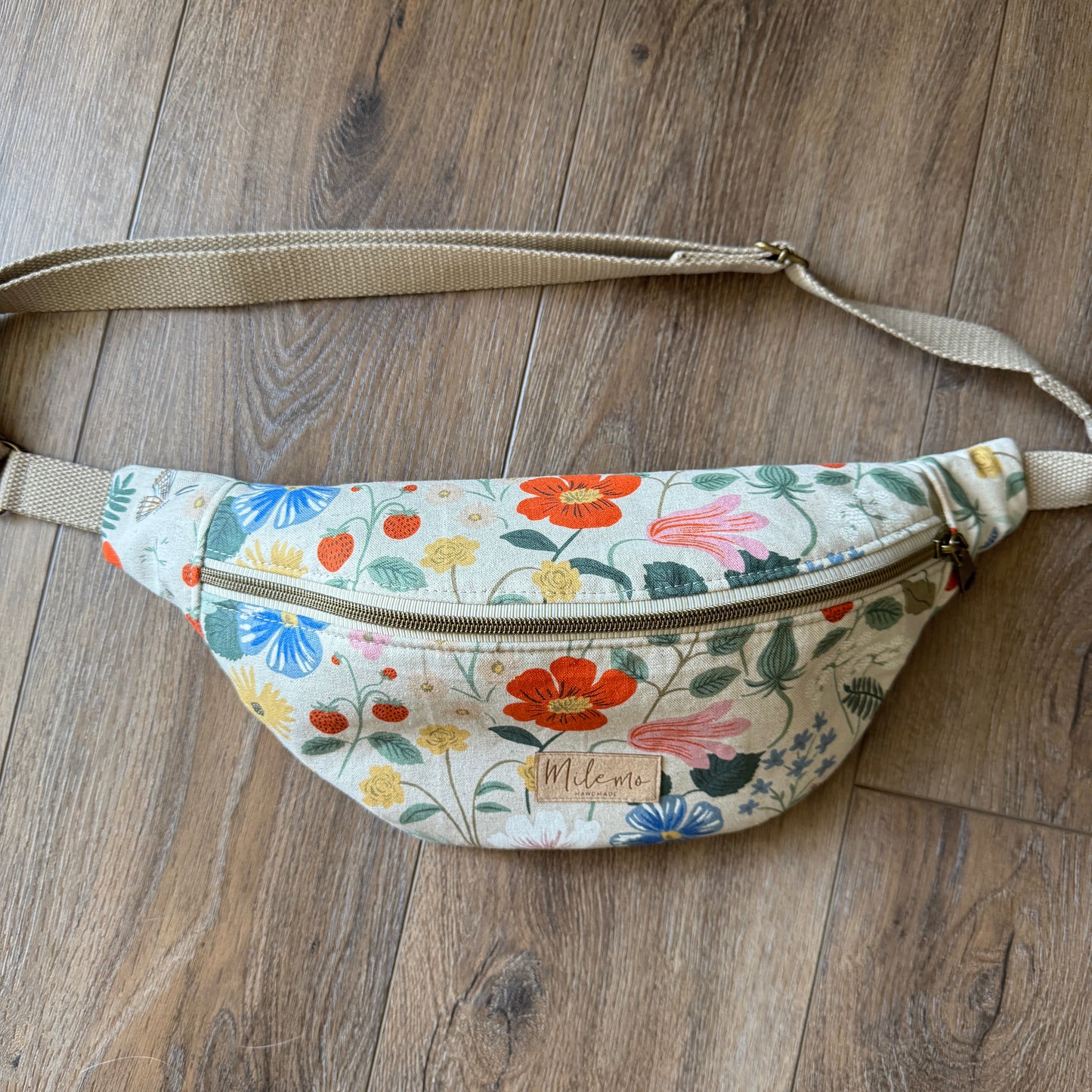Strawberry Fields Ivory Bum Bag