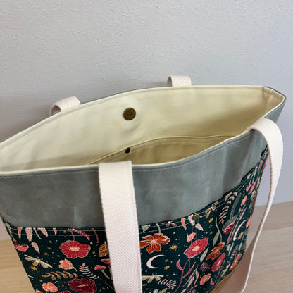 Waxed Canvas Tote Bag