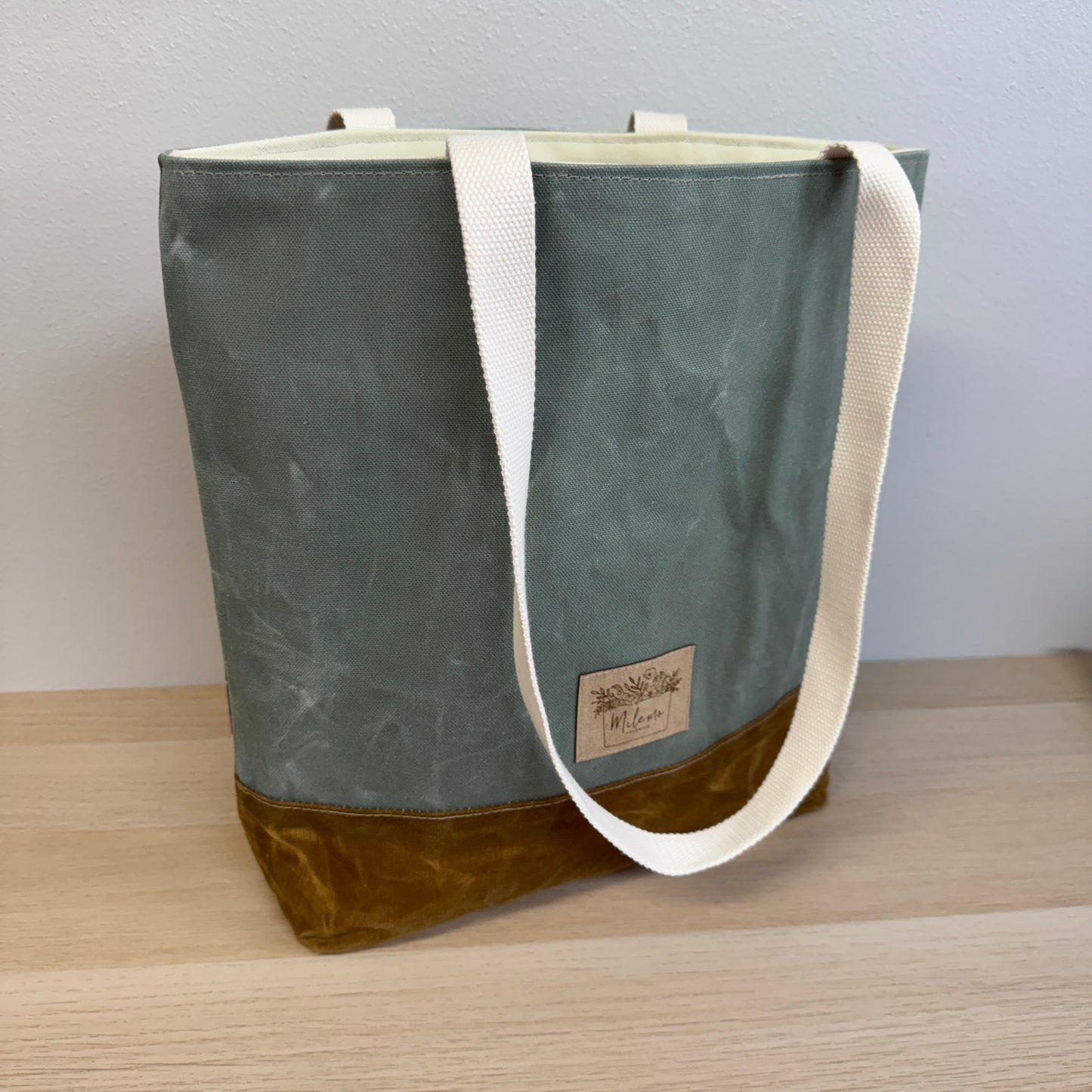 Waxed Canvas Tote Bag
