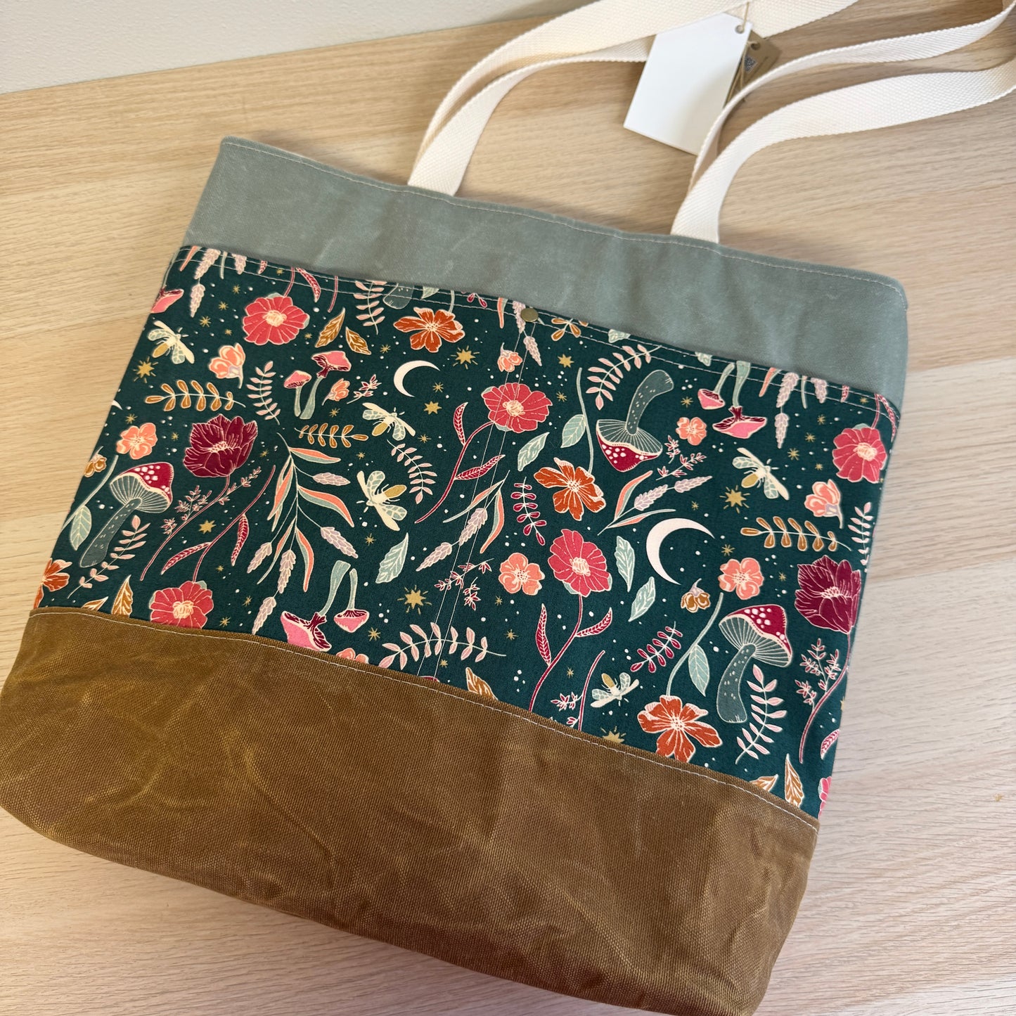 Waxed Canvas Tote Bag