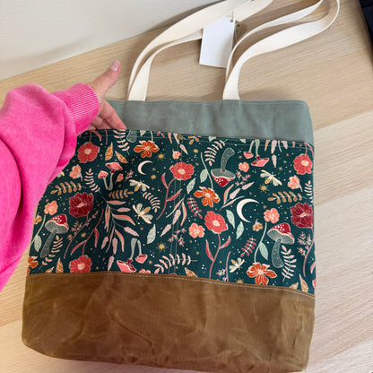 Waxed Canvas Tote Bag