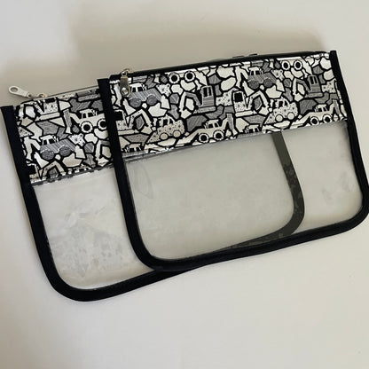 Clear Vinyl Zippered Pouch