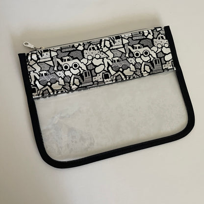 Clear Vinyl Zippered Pouch