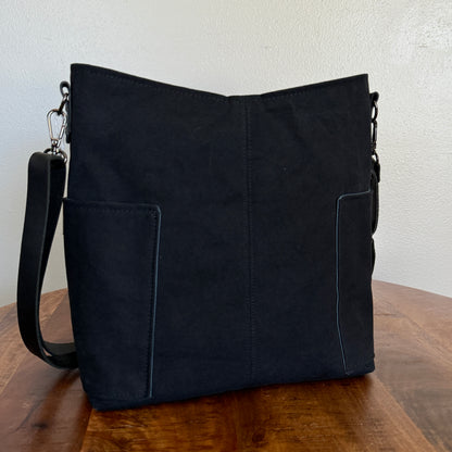 Black Canvas Compass Bag