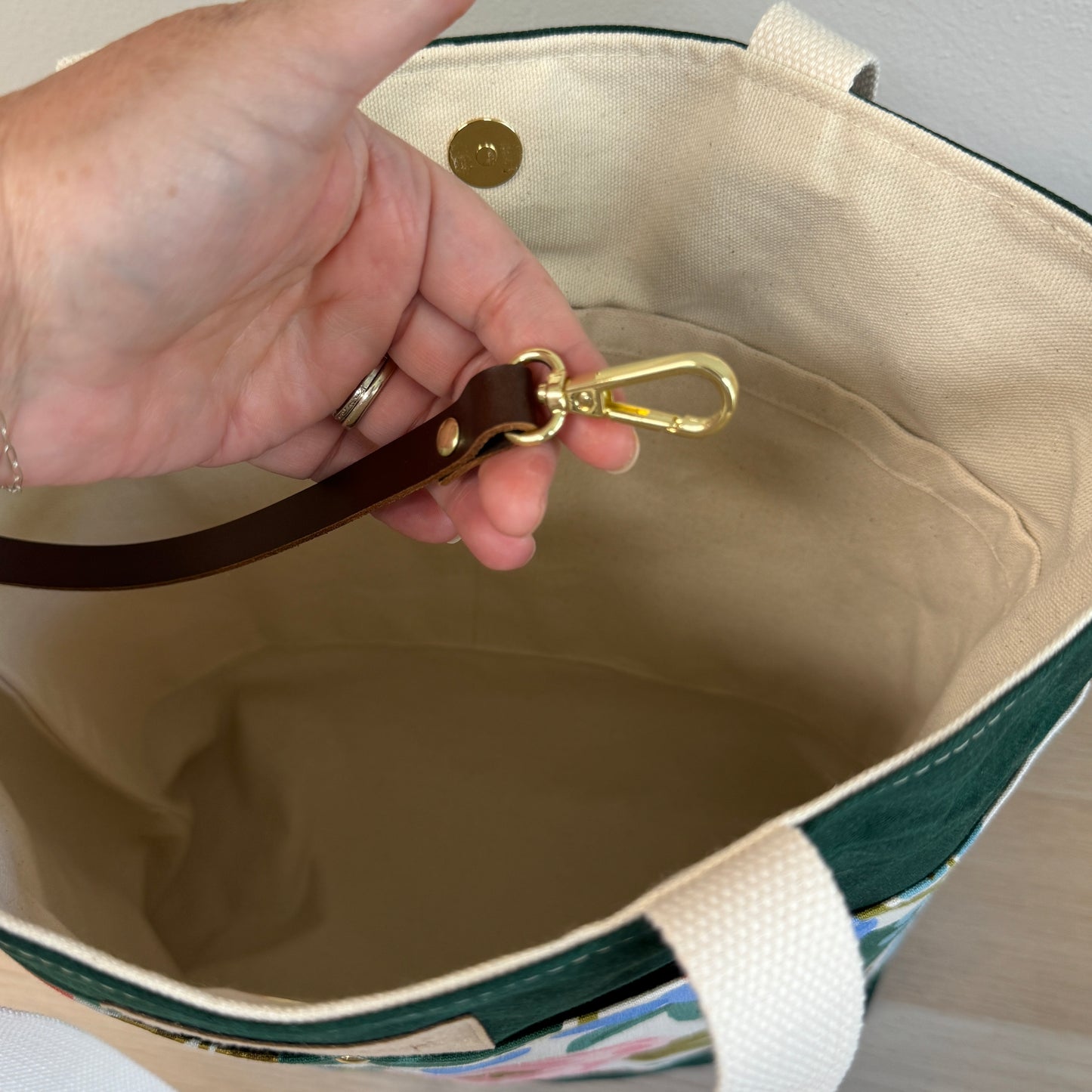 Waxed Canvas Tote Bag