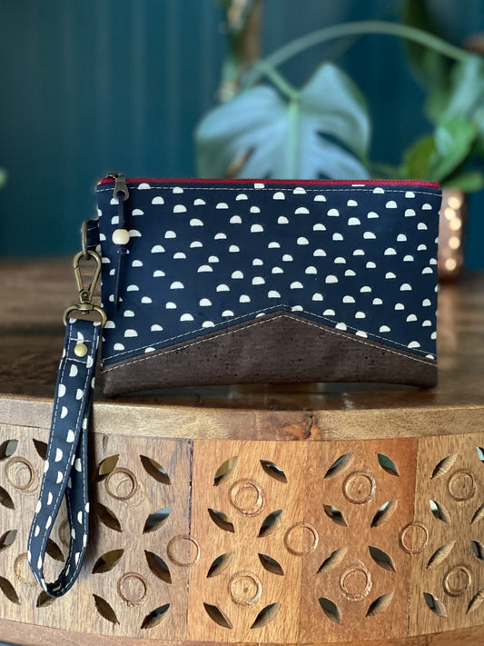 Navy Wristlet